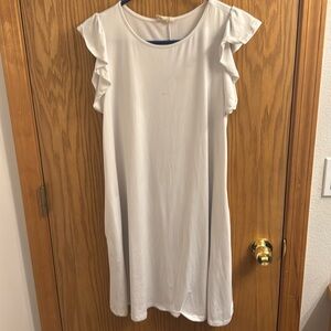 Ninexis white mini dress size large